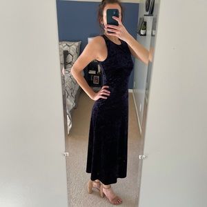 Crushed Velvet Maxi Dress